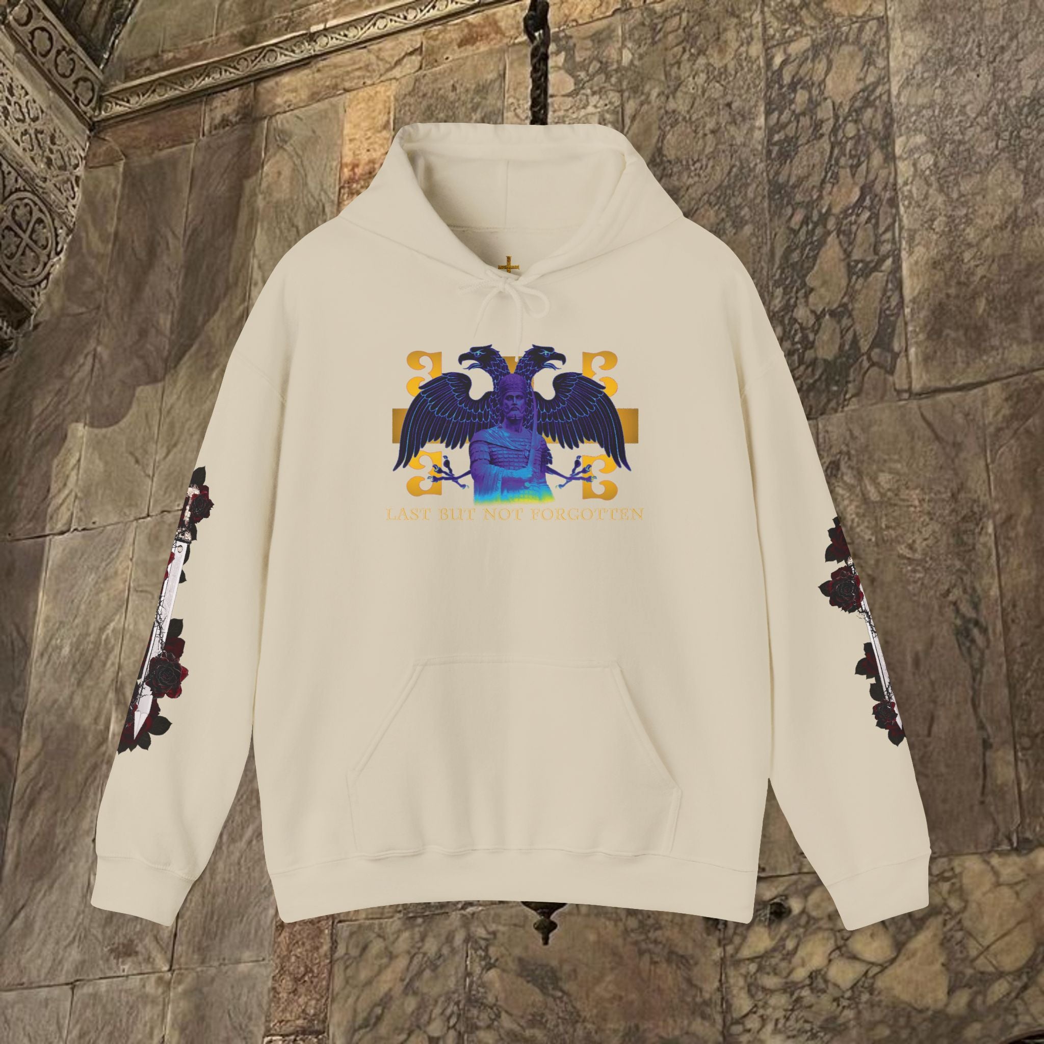 The Last Great Emperor Byzantine Inspired Graphic Hoodie Front Version