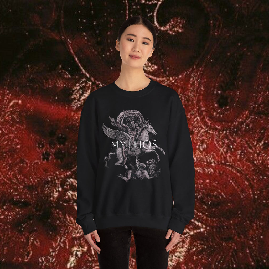 Warrior's Mythos Unisex Heavy Blend Sweatshirt.