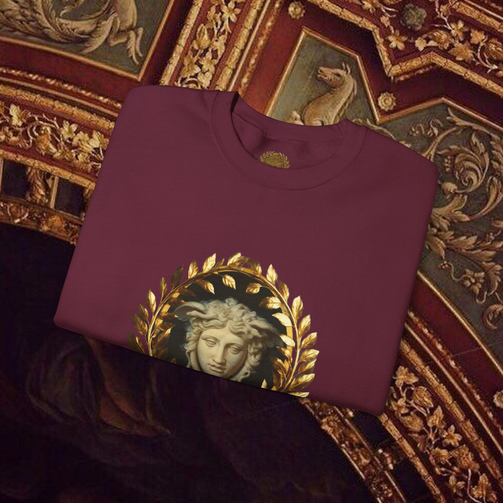Medusa's Gaze Classical Inspired Mythology Unisex Heavy Blend Crewneck Graphic Sweatshirt