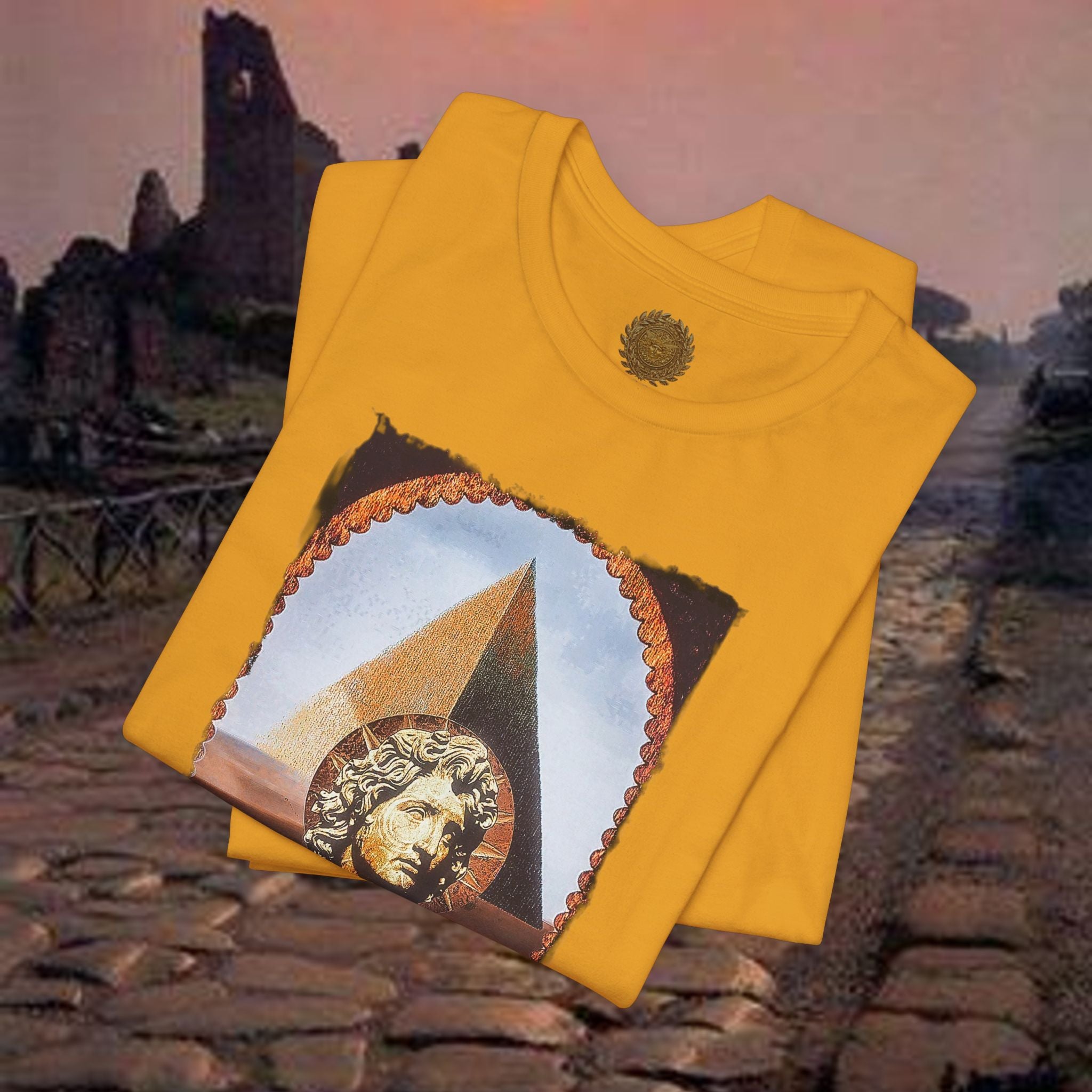 Alexander the Great In Egypt Pyramid Graphic T Shirt