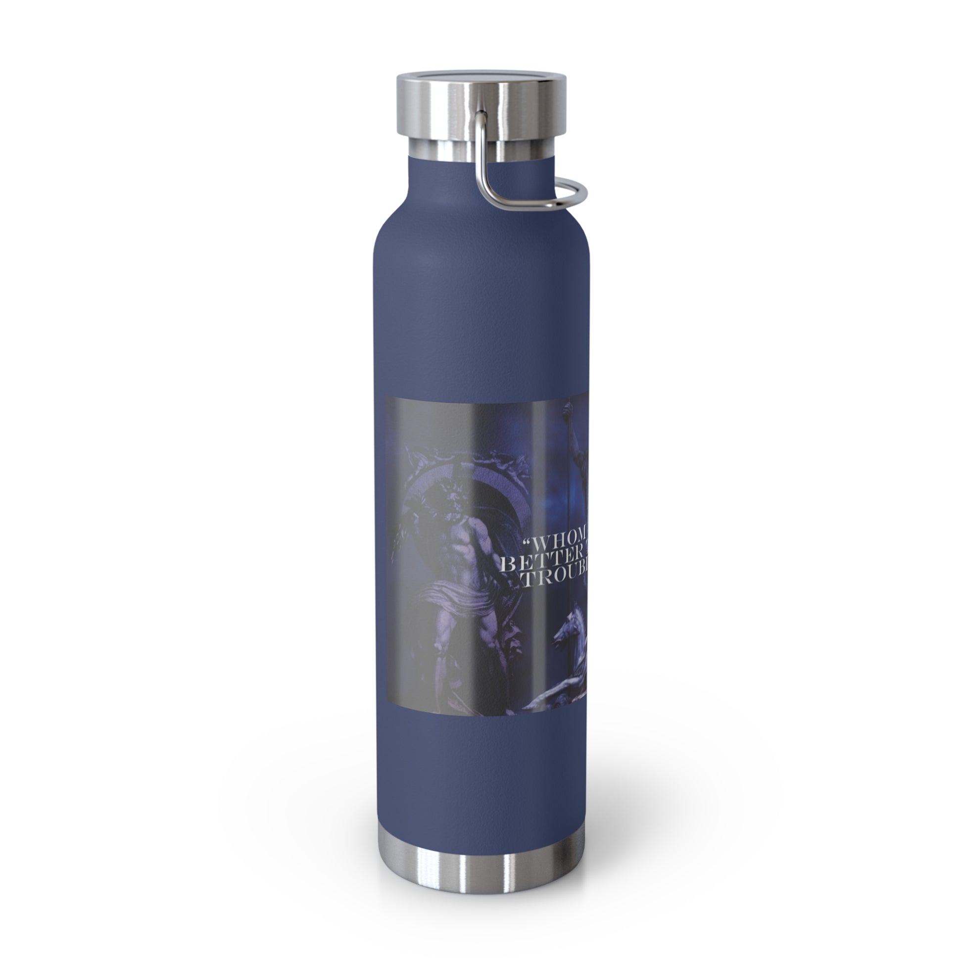 Neptune waterbottle Stylish Insulated Water Bottle for Outdoor Adventures, Motivational Fitness Water Bottle, Copper Vacuum Flask for Gym, Travel and Beach