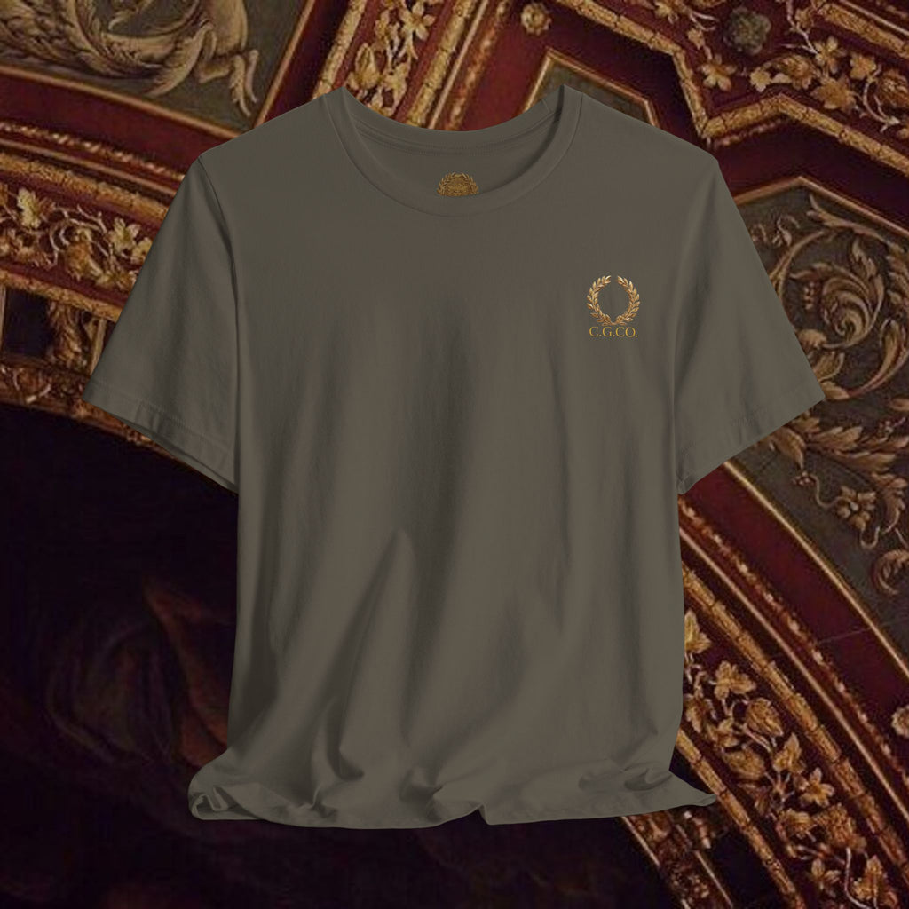 The Goddess's Protection Classically-Inspired Cotton Graphic T Shirt Back Version