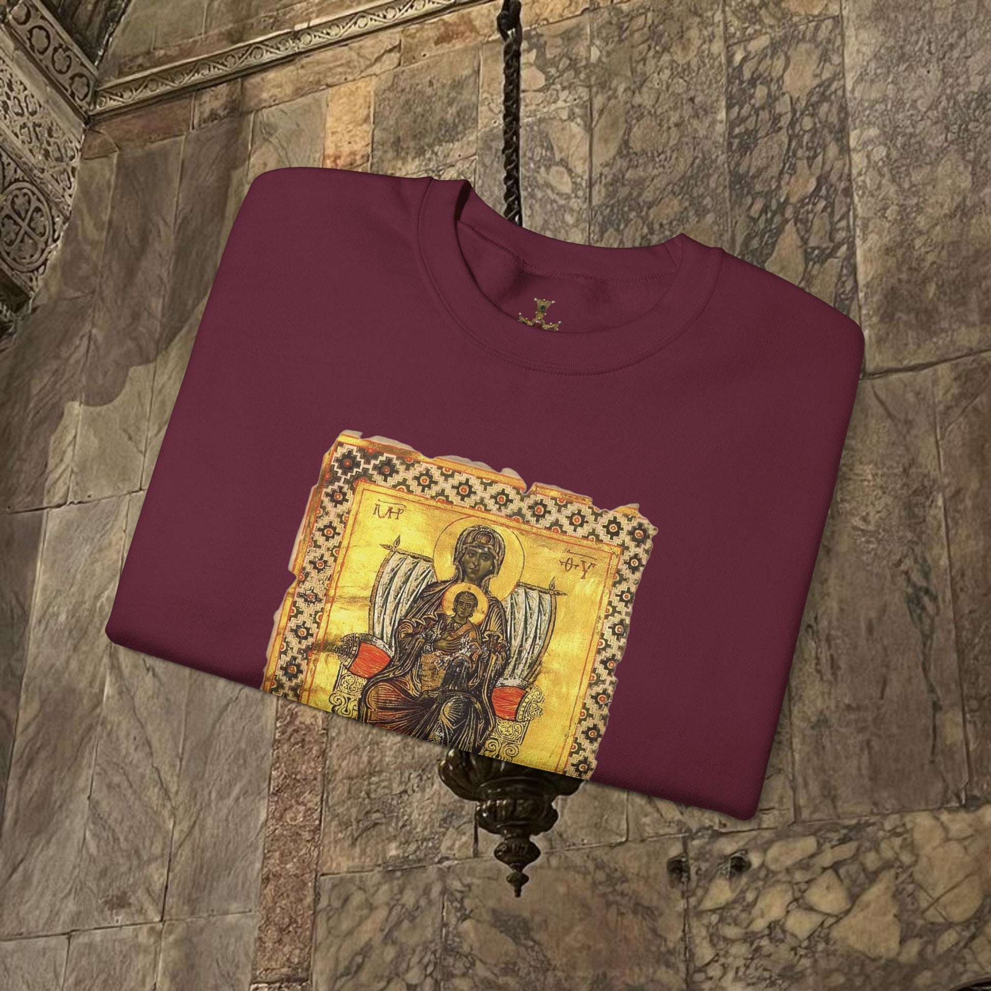 Byzantine Manuscript Art Sweatshirt Ancient design