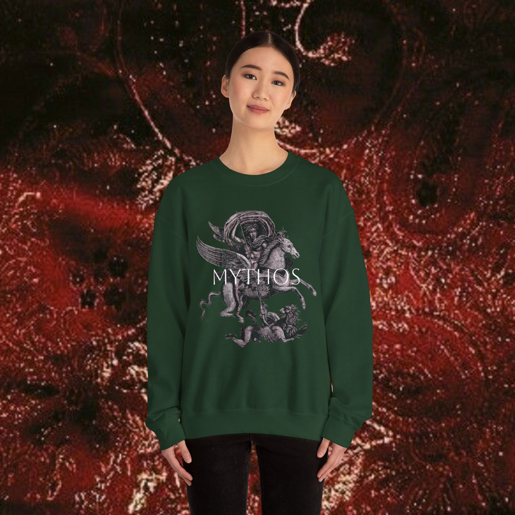 Warrior's Mythos Unisex Heavy Blend Sweatshirt.