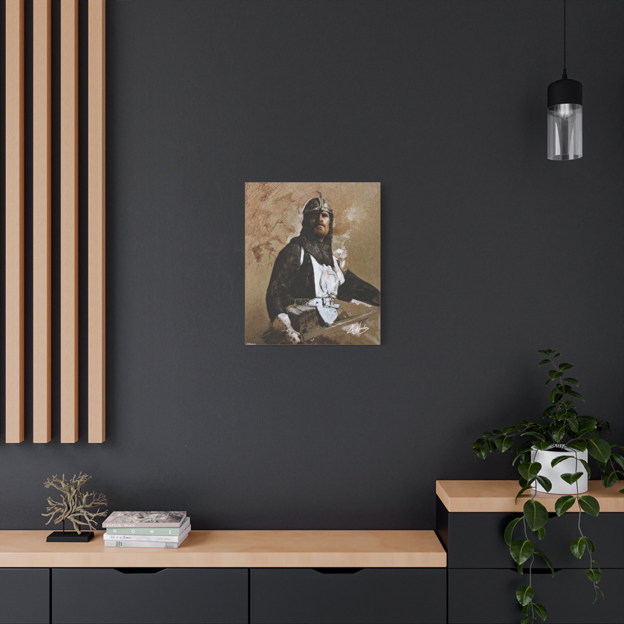 The Knight's Rest Medieval Fantasy Canvas
