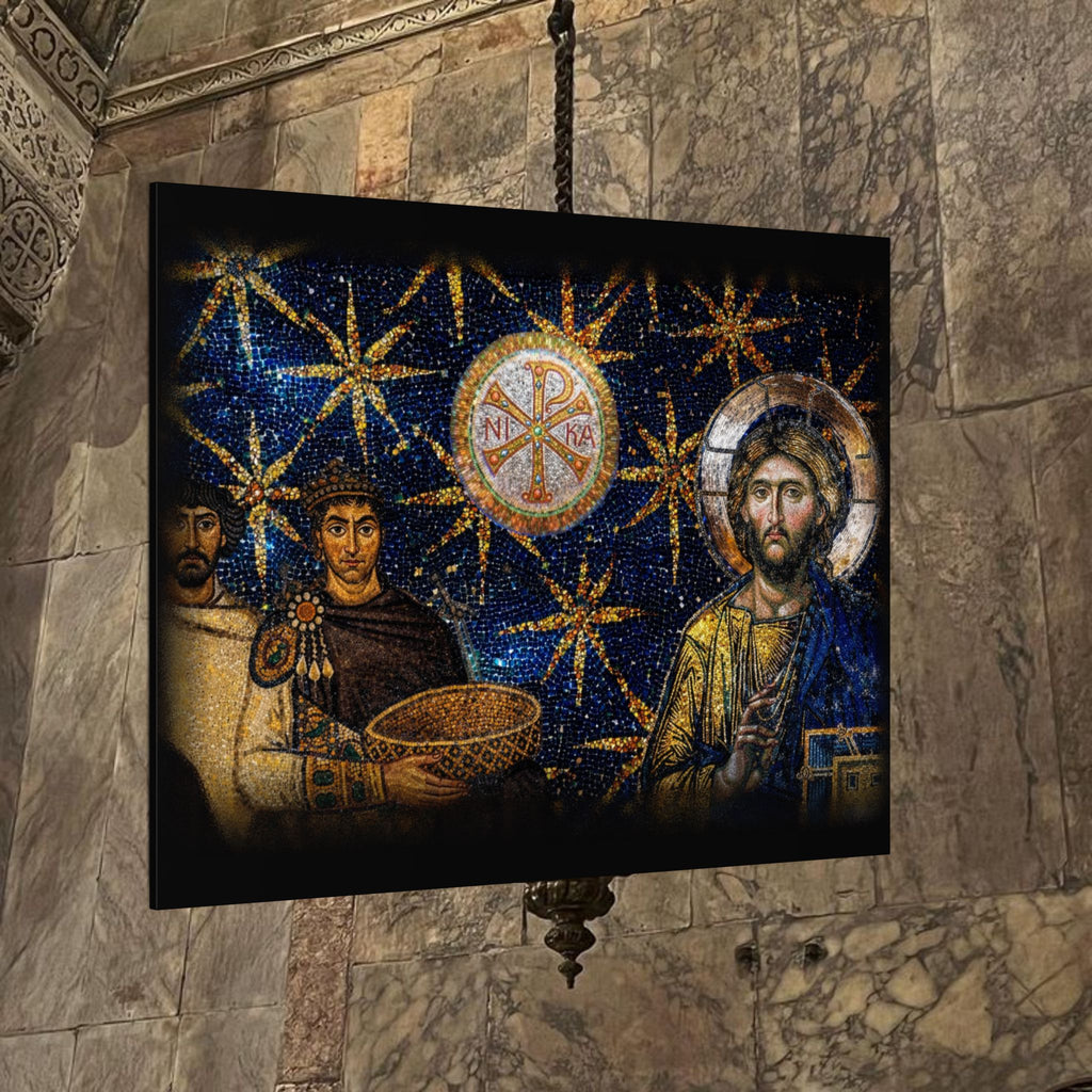 Justinian's Glory Byzantine Late Roman Inspired Matte Canvas, Stretched, (Multi-Size)