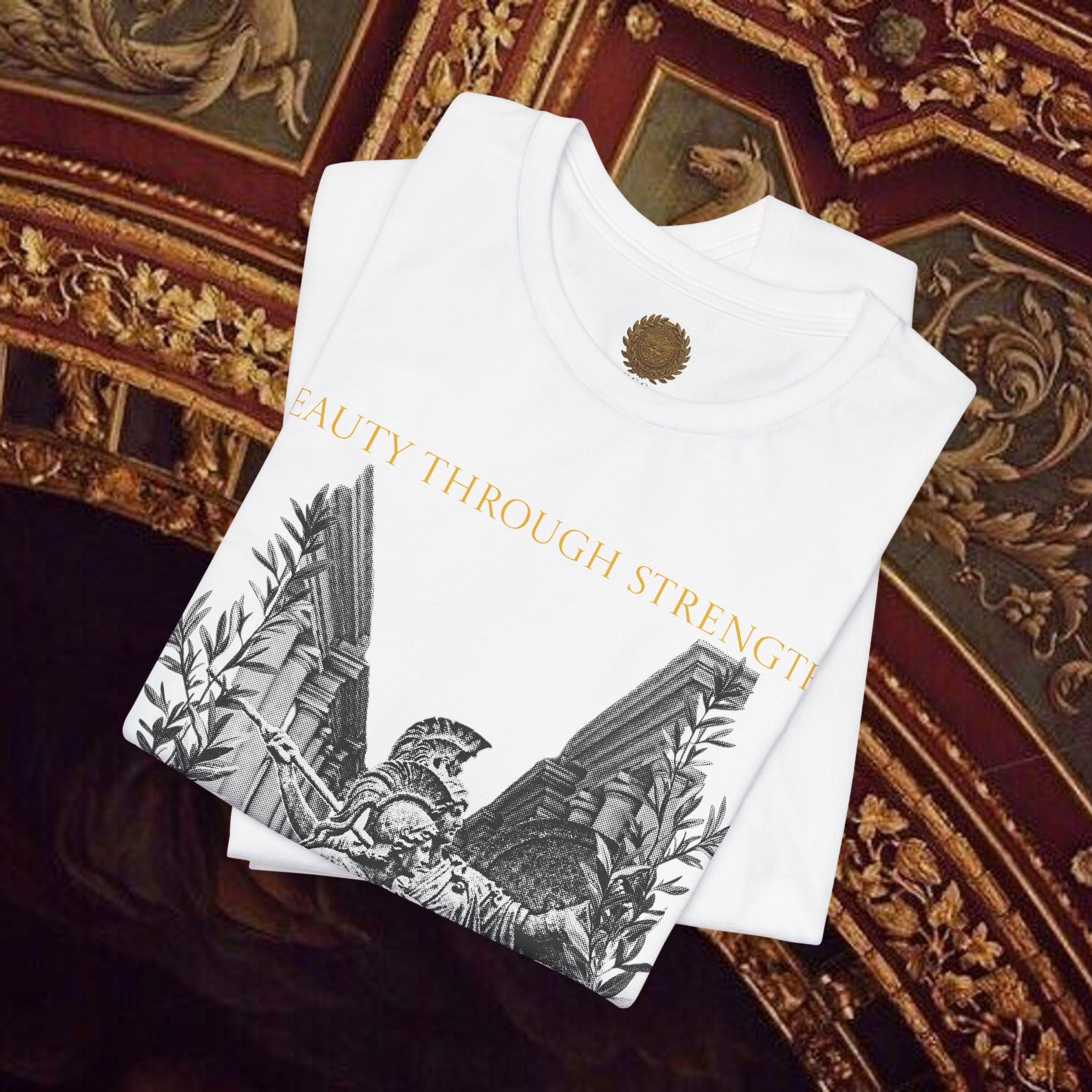 The Goddess's Protection Classically-Inspired Cotton Graphic T Shirt