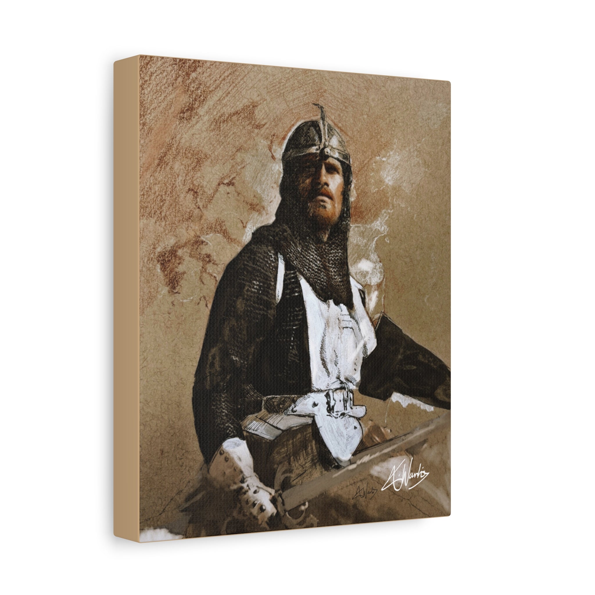 The Knight's Rest Medieval Fantasy Canvas