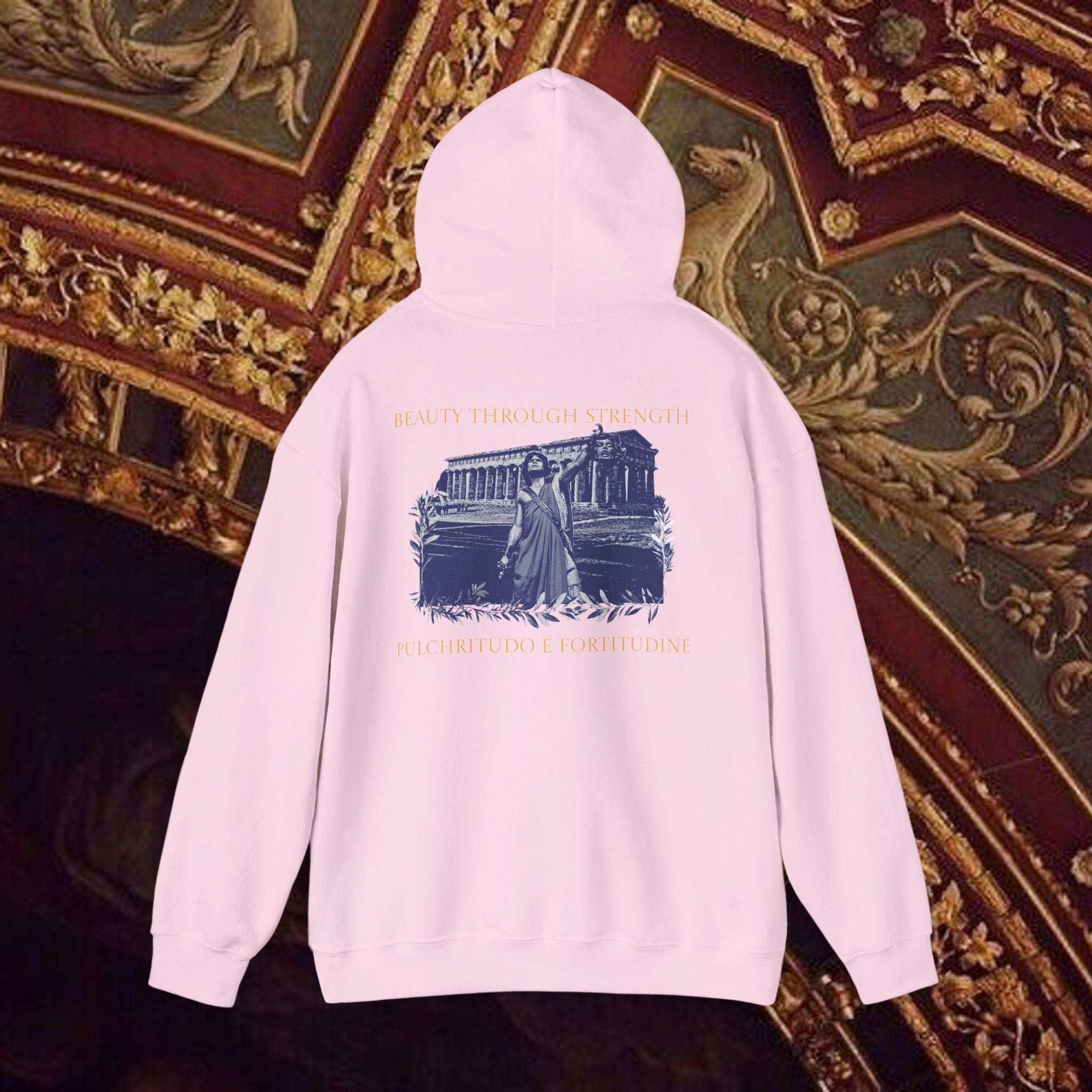 The Hero's Victory Classically-Themed Cotton Graphic Hoodie