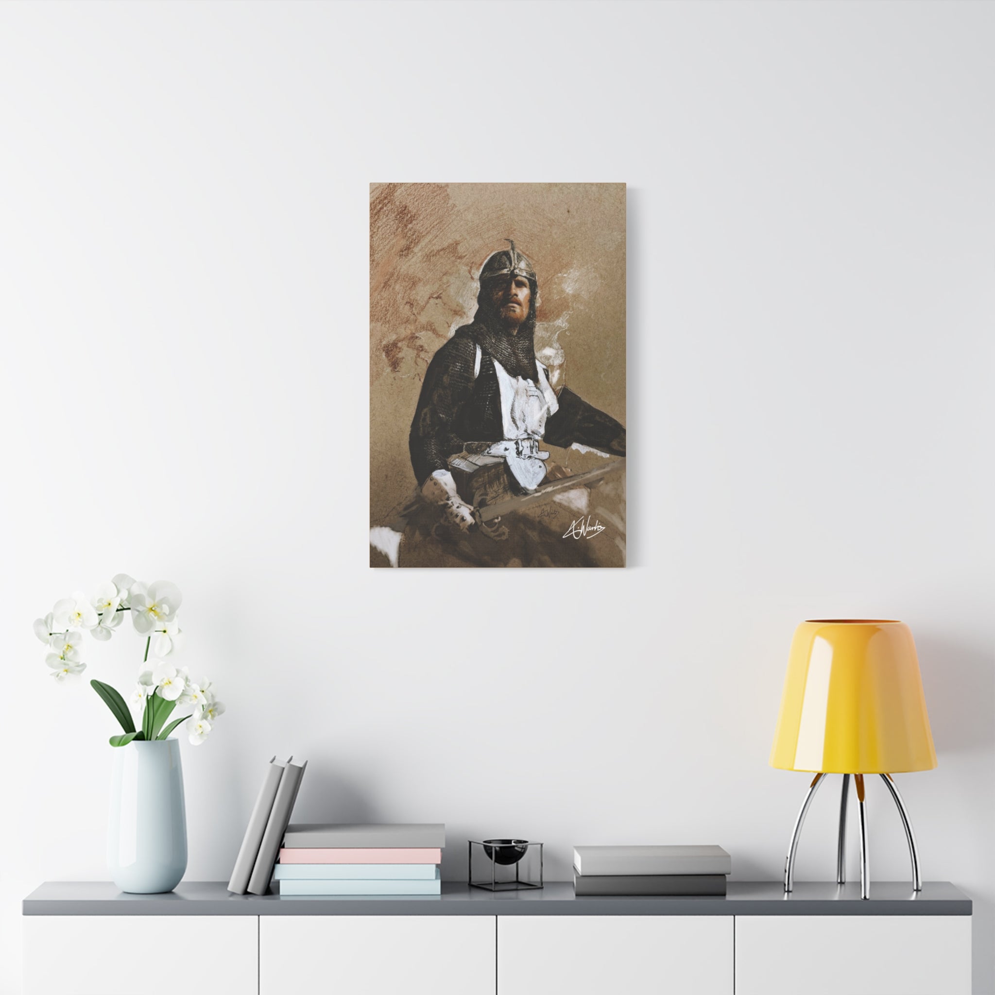 The Knight's Rest Medieval Fantasy Canvas