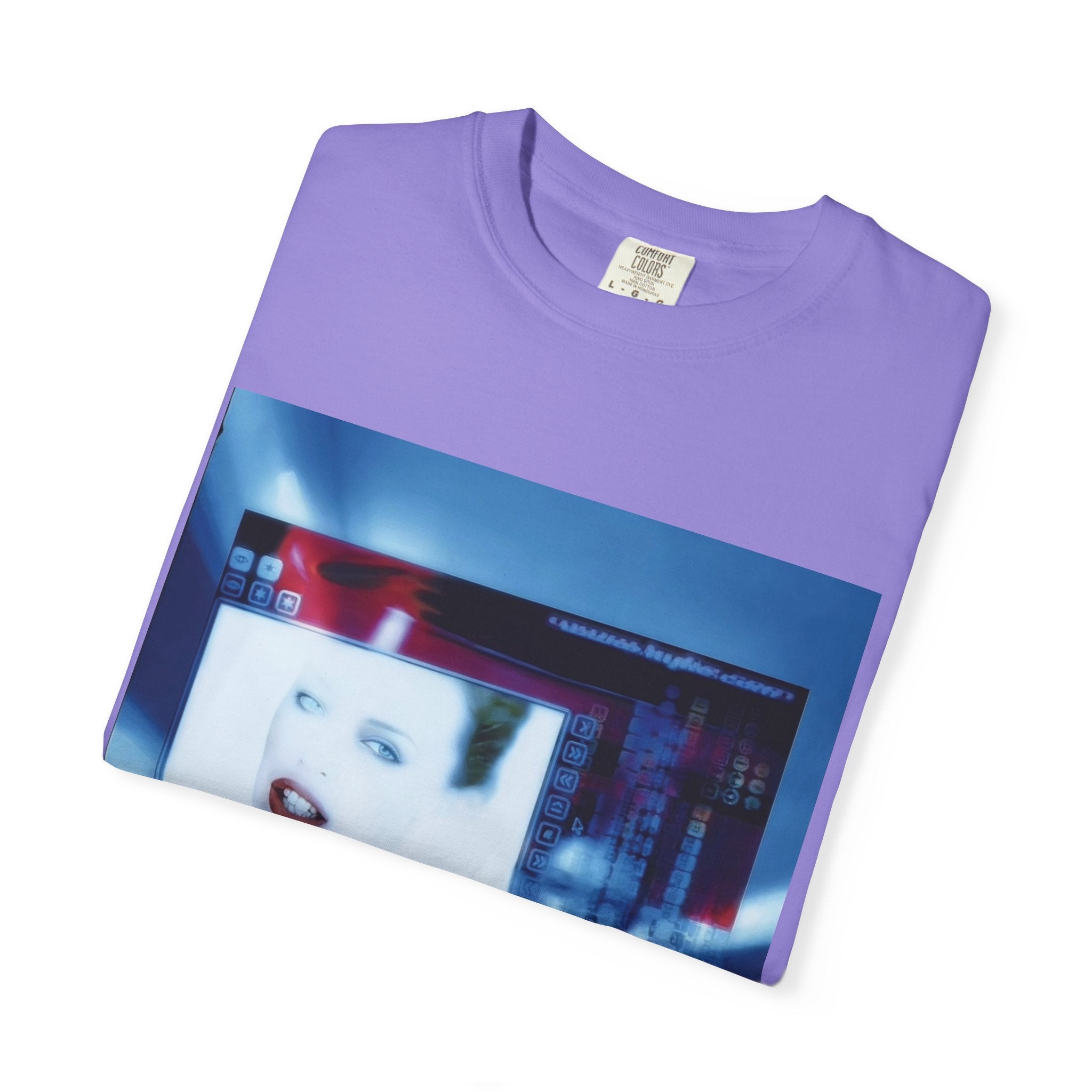 Digital Pop Up Cyber Y2K Graphic T-Shirt
