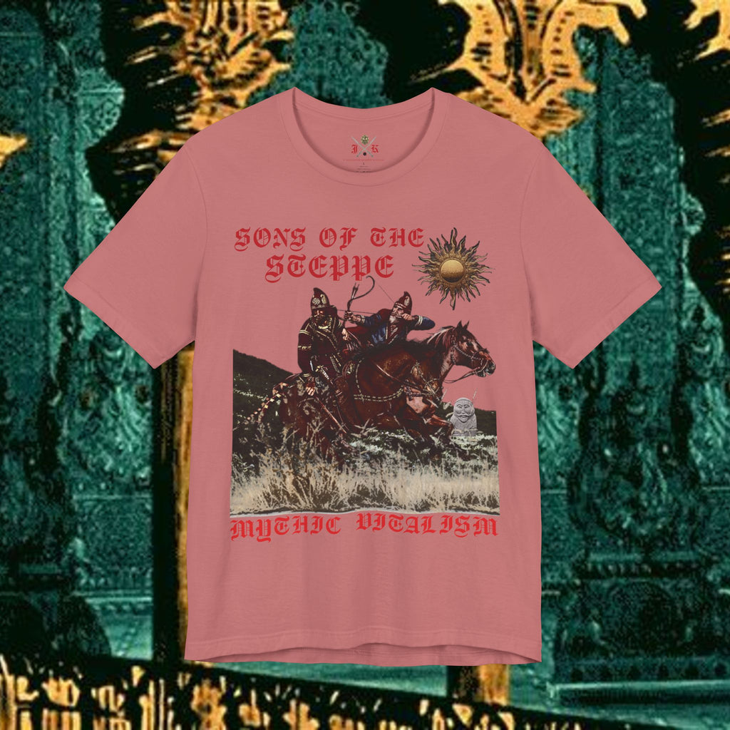 Sons of the Steppe Graphic Tee Mythical Medieval Fantasy Inspired Graphic T Shirt Front Version