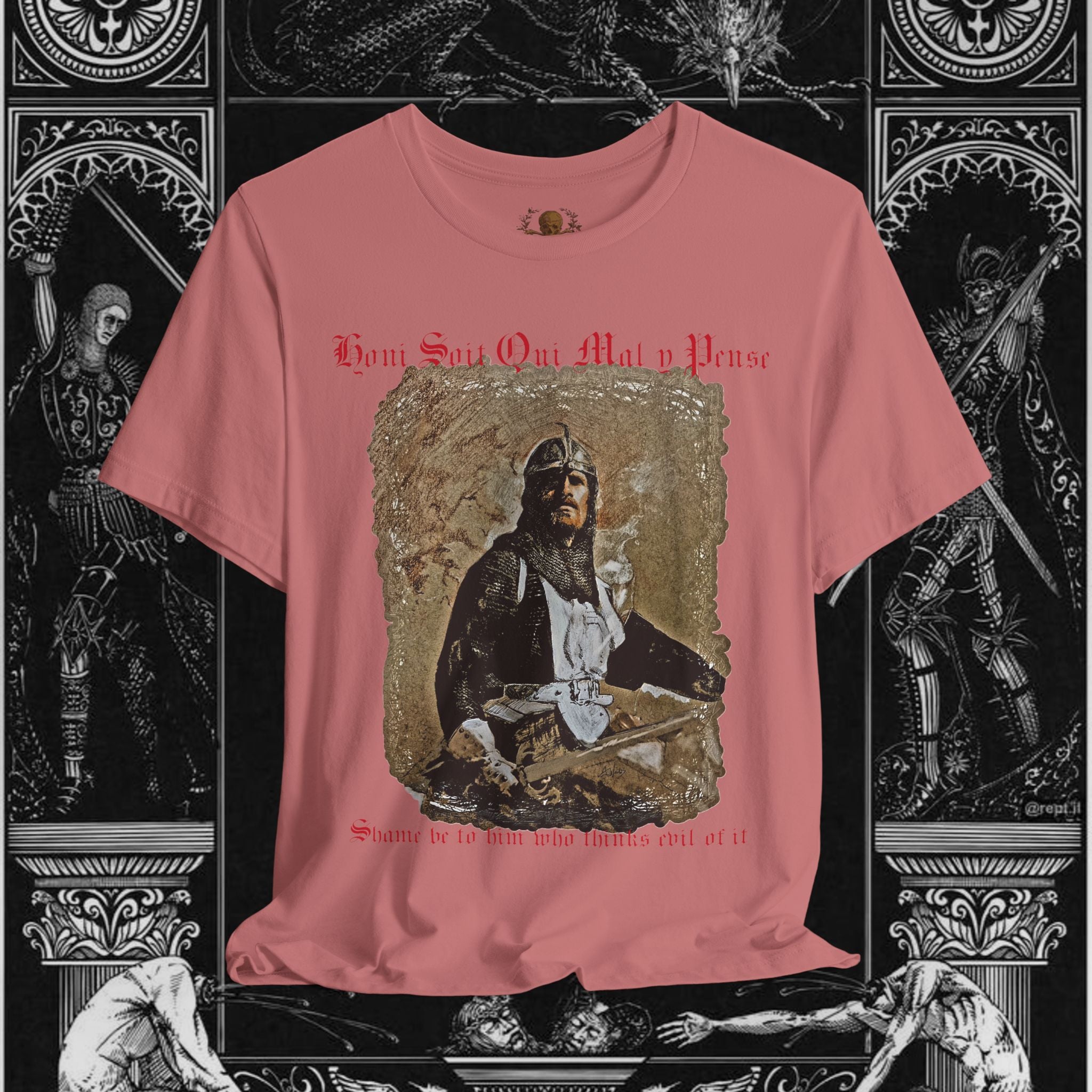 The Knight's Rest Medieval Fantasy Graphic T Shirt
