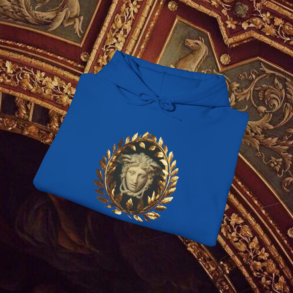 Medusa's Gaze Classical Mythology Inspired Unisex Heavy Blend Hooded Graphic Sweatshirt