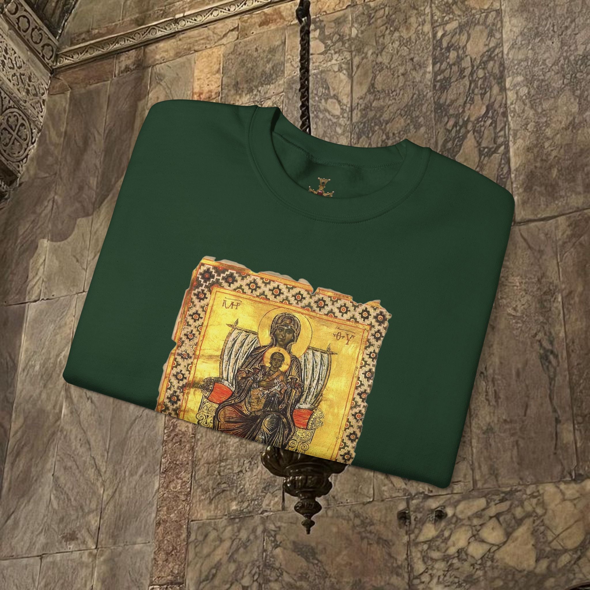 Byzantine Manuscript Art Sweatshirt Ancient design