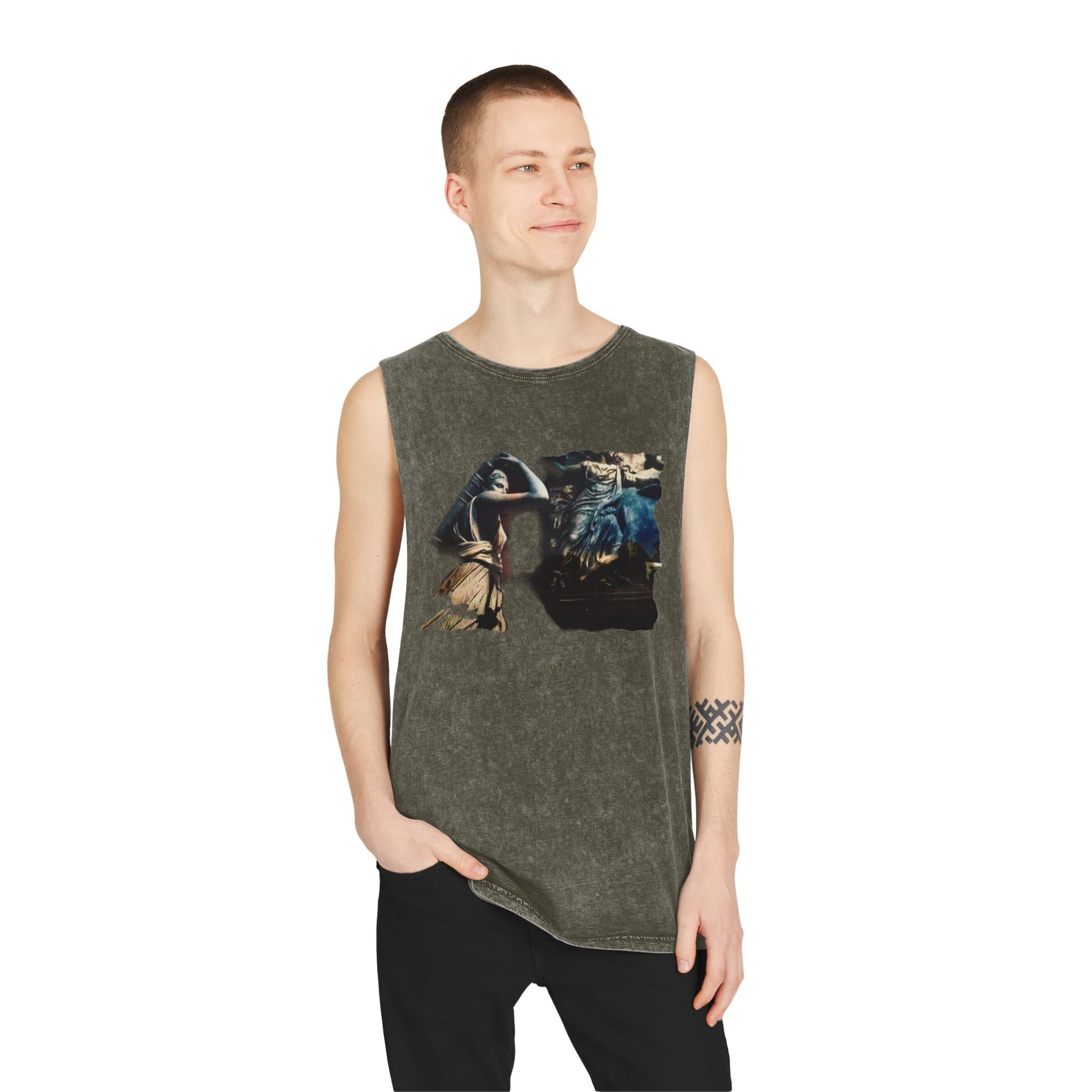 Artimus Fury Stonewash Tank Top, Graphic Top