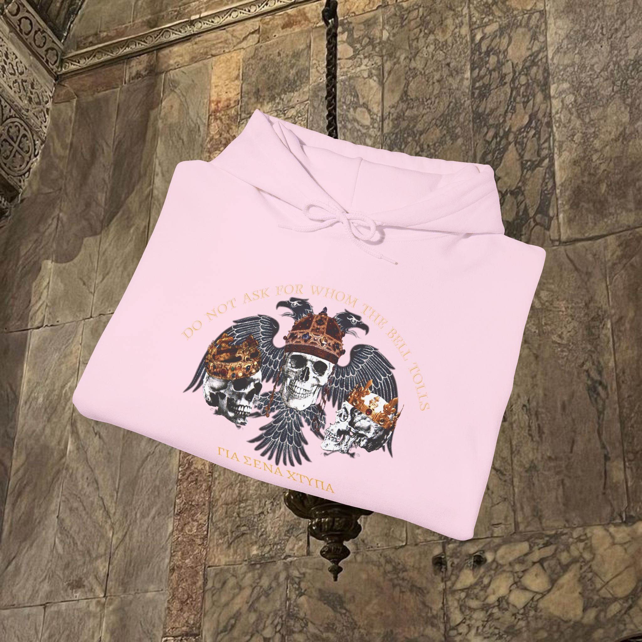 The Kings Fate Byzantine Inspired Graphic Hoodie Front Version