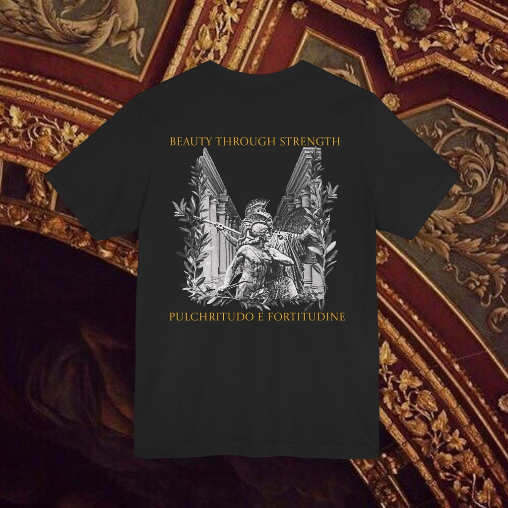 The Goddess's Protection Classically-Inspired Cotton Graphic T Shirt Back Version