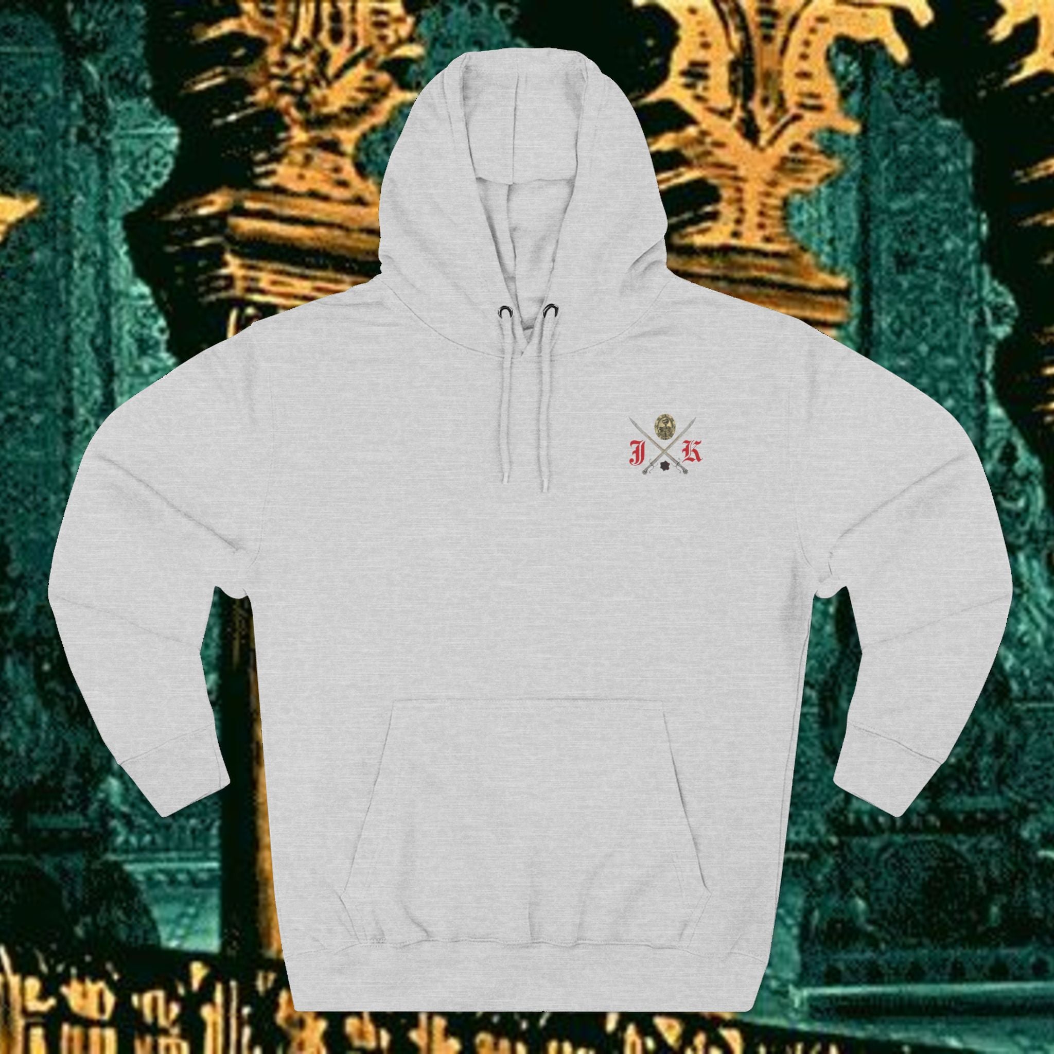 Mythic Vitalism, Sanguis Christianus Vetus Exploration and Adventure Inspired Graphic Fleece Hoodie back version