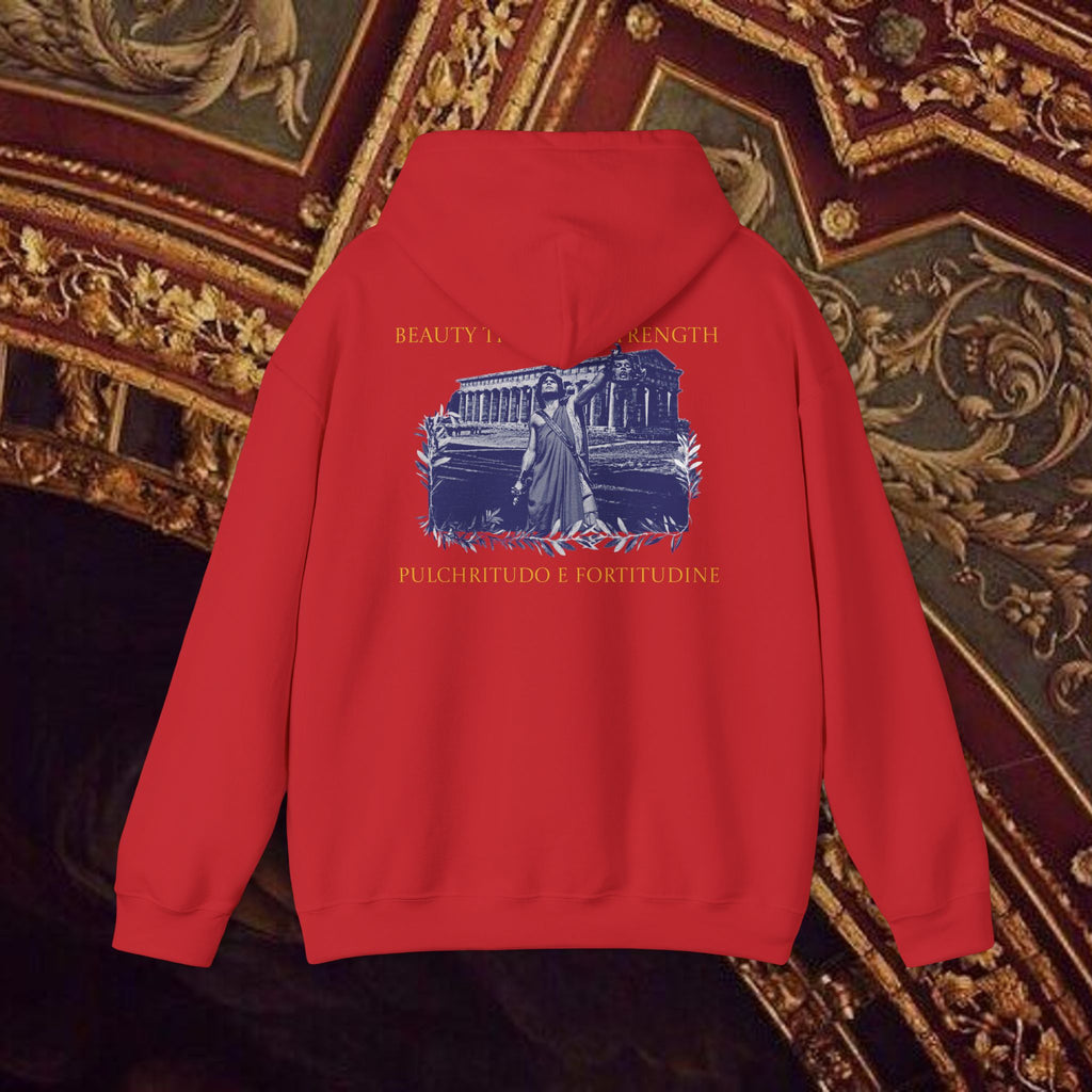 The Hero's Victory Classically-Themed Cotton Graphic Hoodie