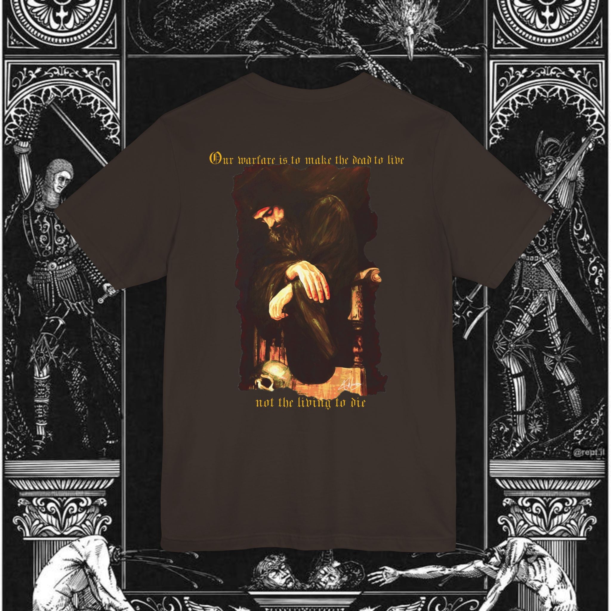 Man's Memento Medieval Fantasy Graphic T Shirt