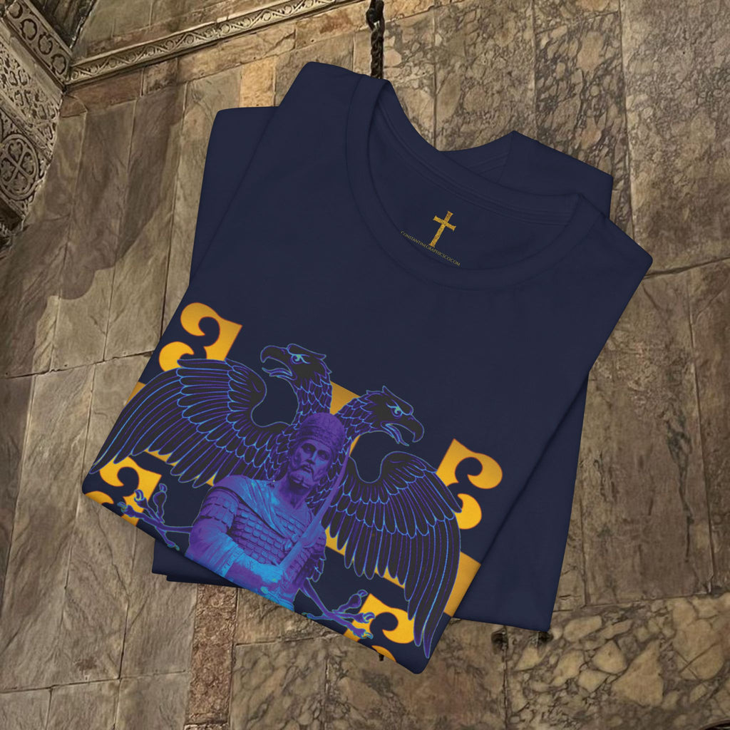 The Last Great Emperor Byzantine Inspired Cotton Graphic T-shirt Front