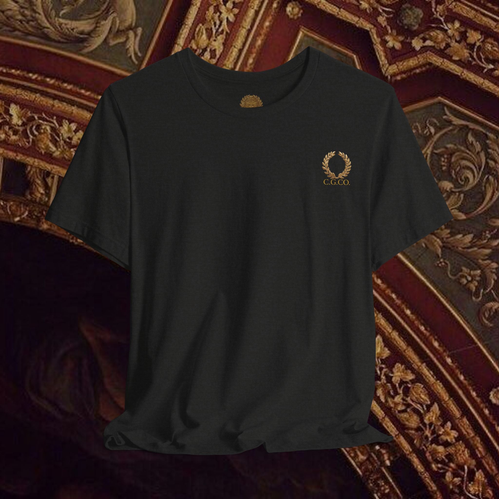 The Goddess's Protection Classically-Inspired Cotton Graphic T Shirt Back Version