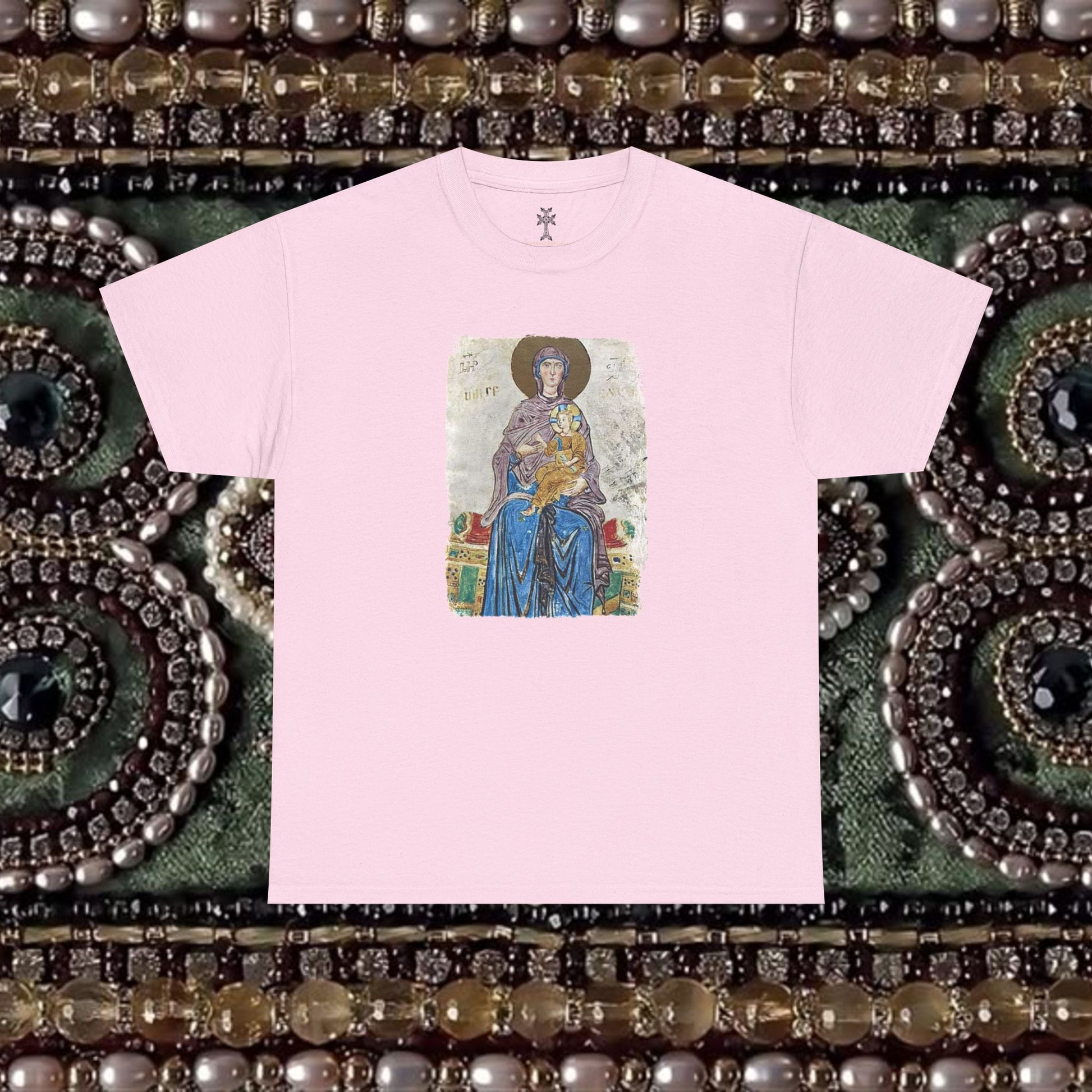 Armenian Manuscript Virgin and Christ Graphic T-Shirt