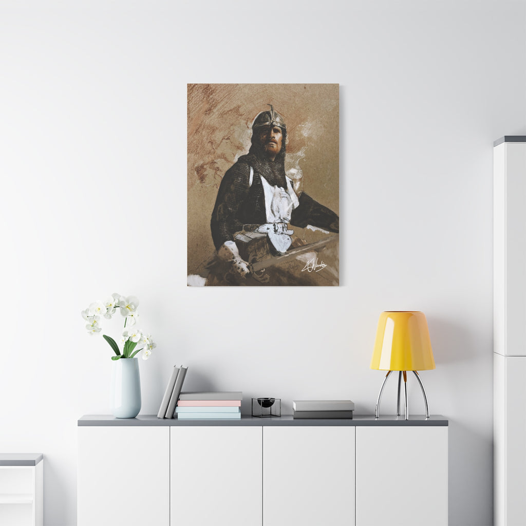 The Knight's Rest Medieval Fantasy Canvas
