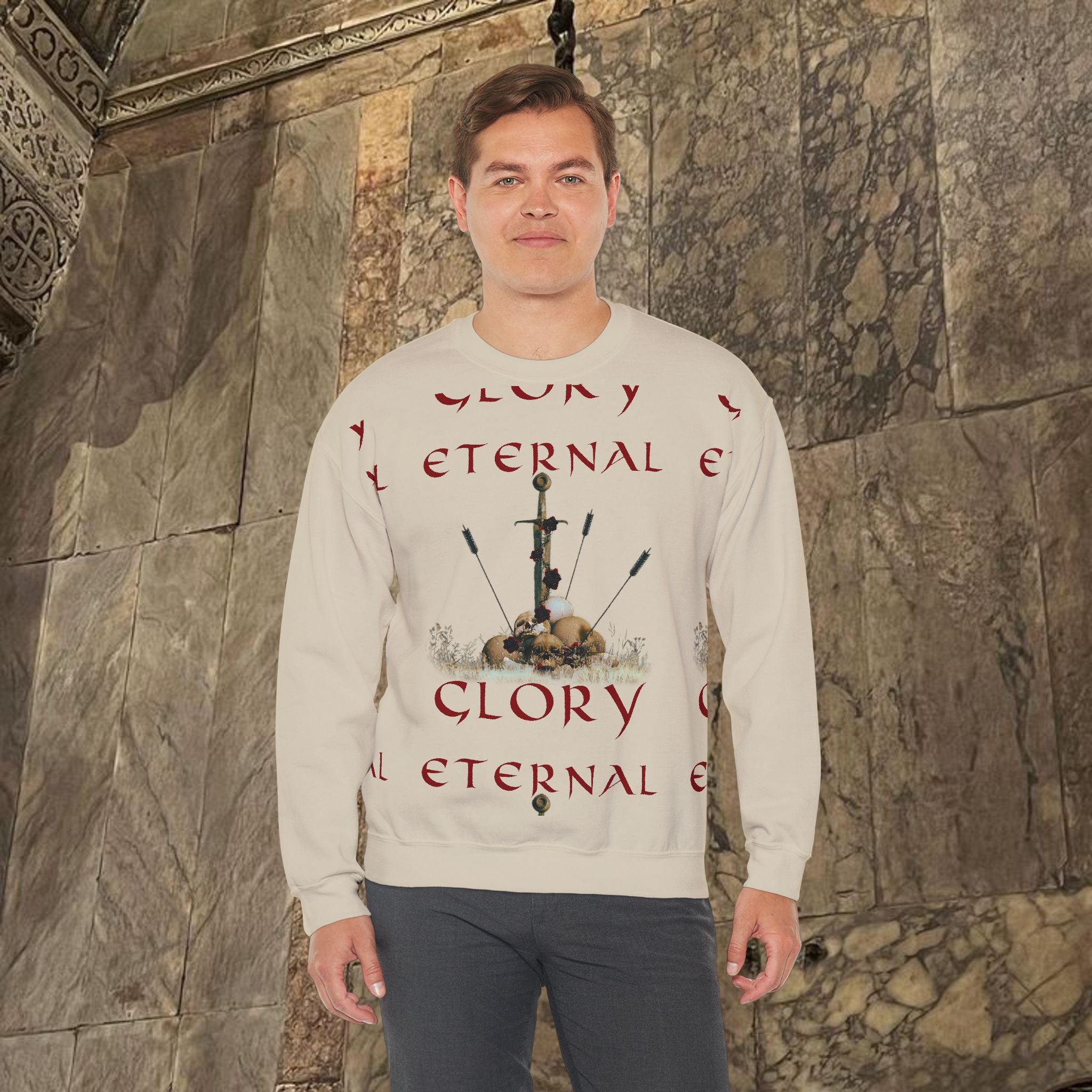 Eternal Glory of the Last Battle Crewneck Graphic Sweatshirt