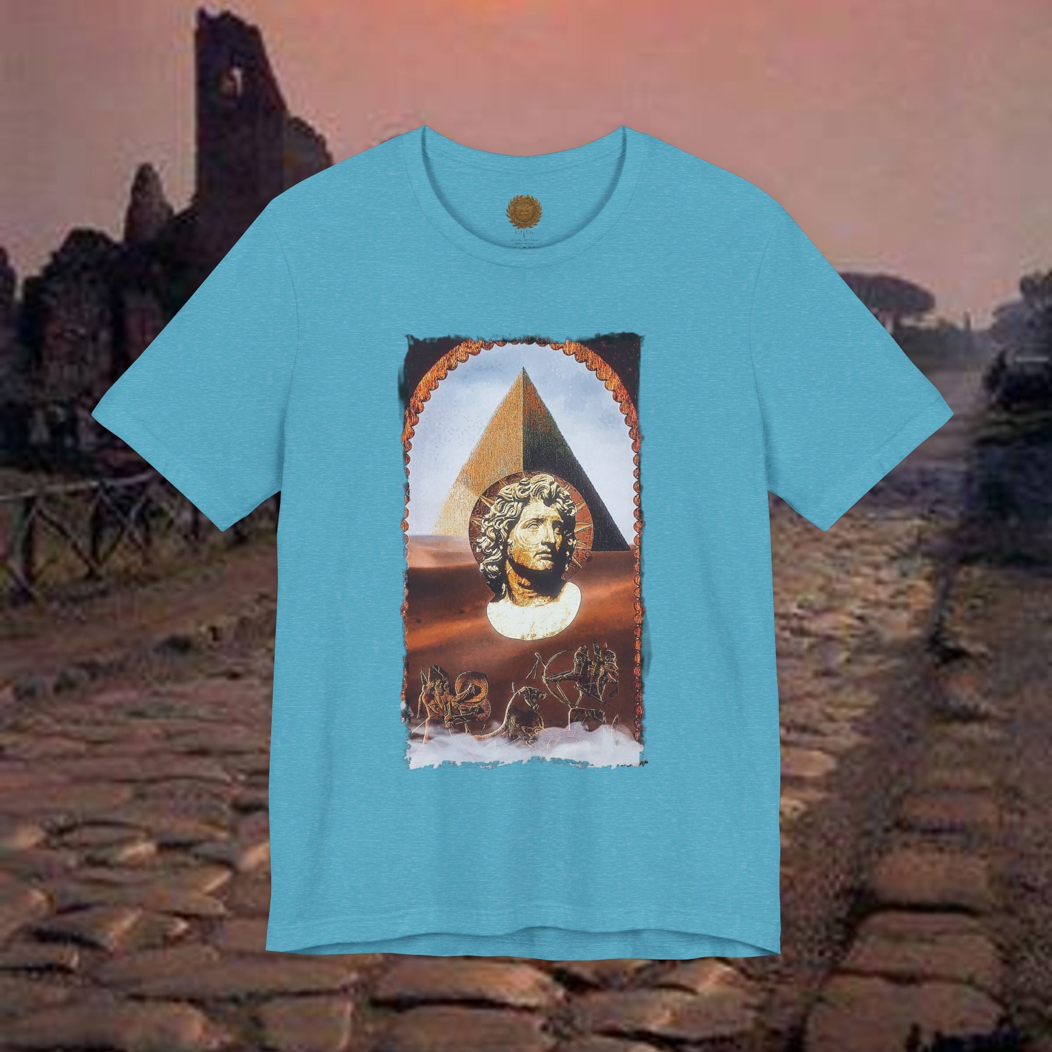 Alexander the Great In Egypt Pyramid Graphic T Shirt