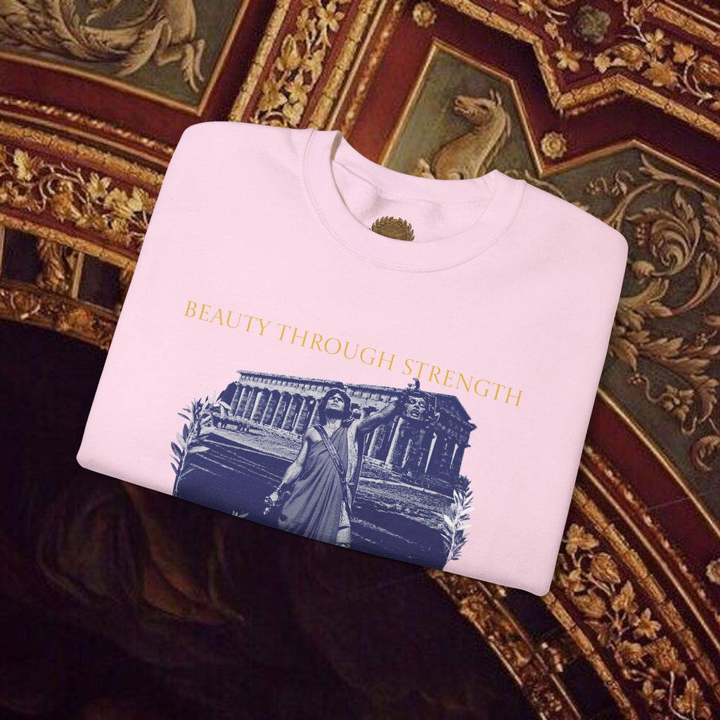 The Hero's Victory Classically-Themed Cotton Graphic T Sweatshirt