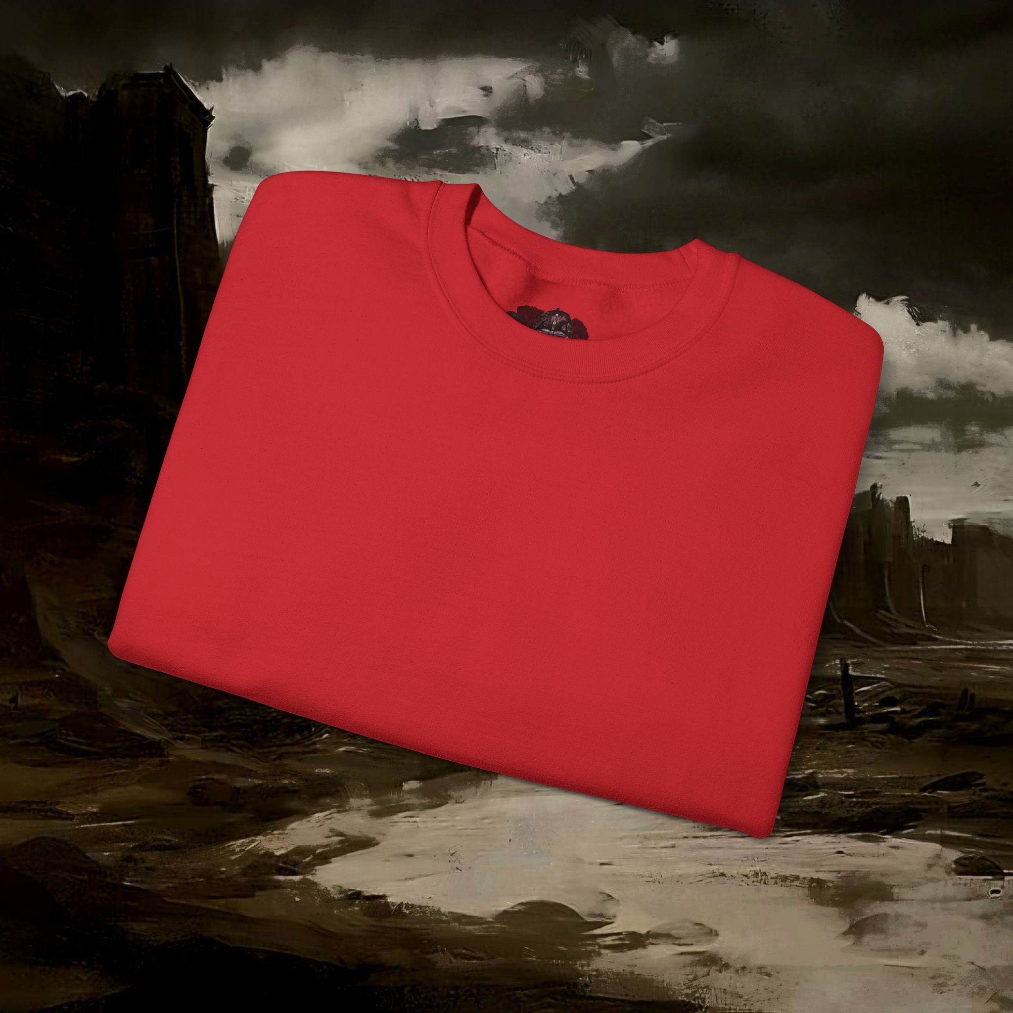 The Barbarian's Mirror Fantasy Medieval Inspired Unisex Sweatshirt Back Version