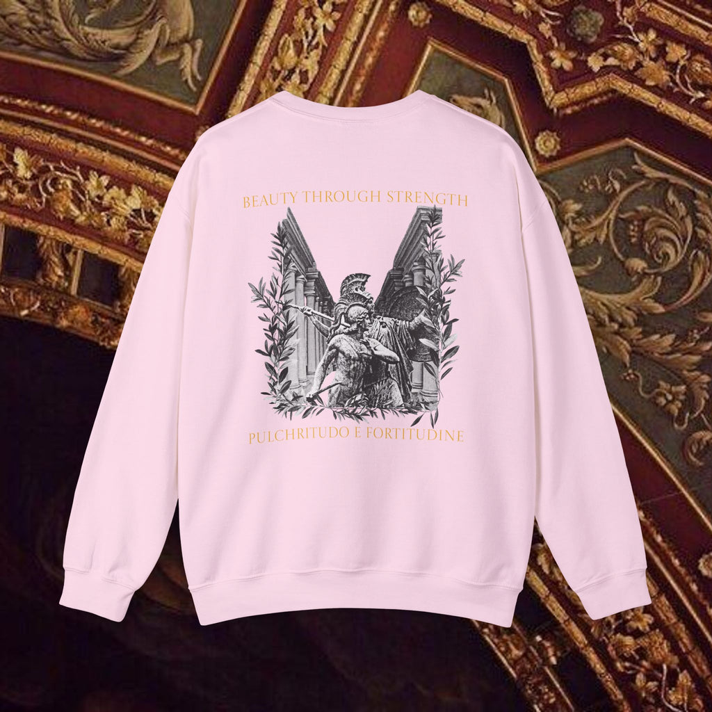 The Goddess's Protection Classically-Inspired Cotton Graphic Sweatshirt Back Version