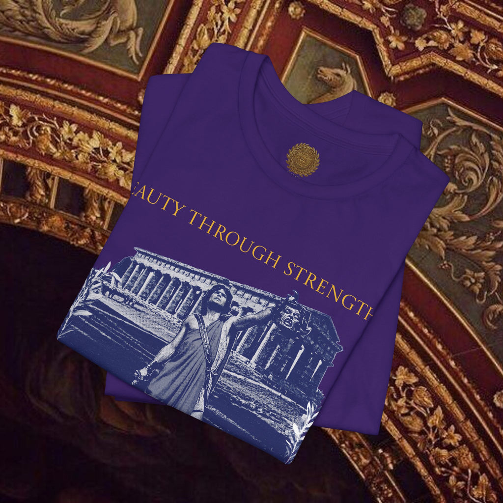 The Hero's Victory Classically-Themed Cotton Graphic T Shirt