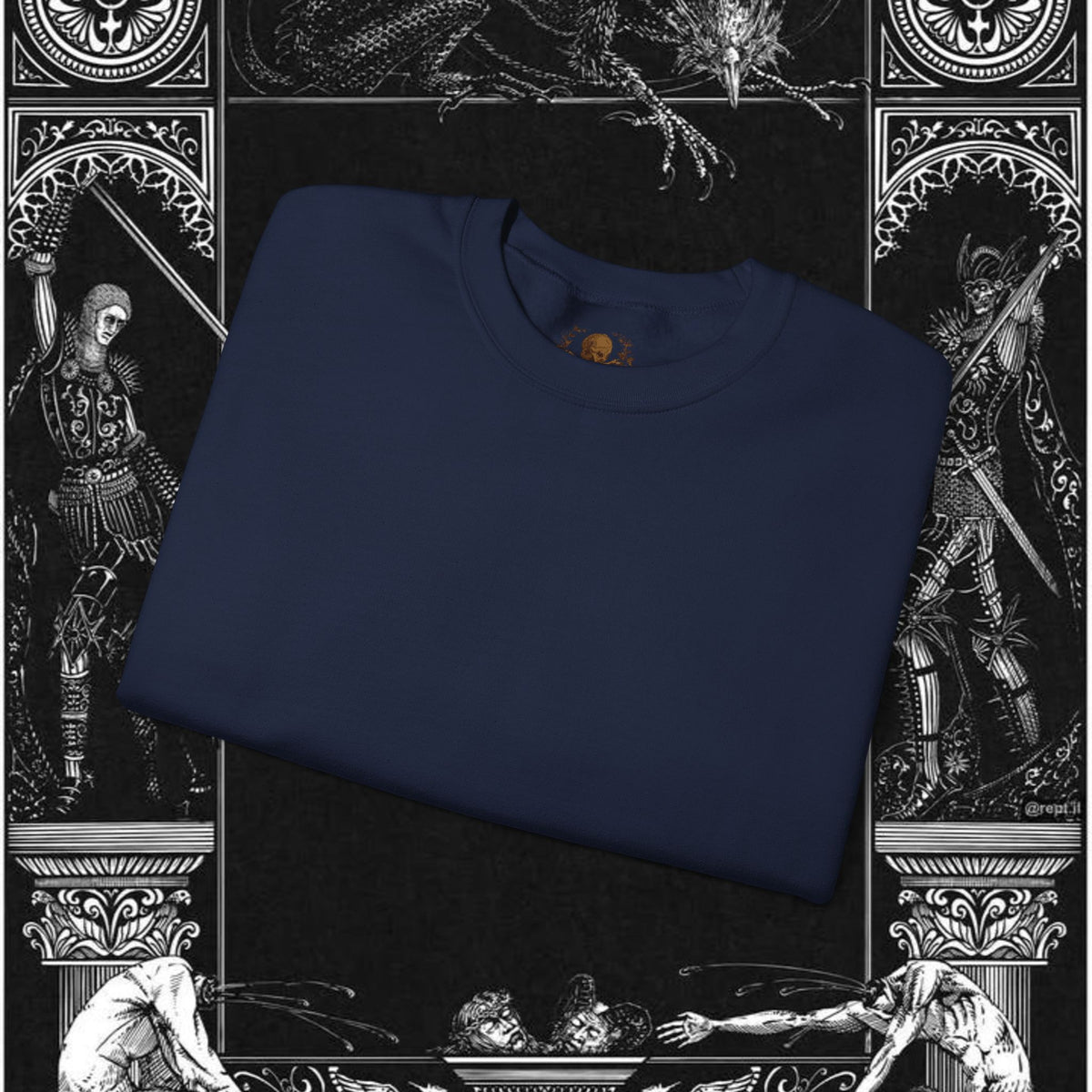 The Circle of Life Medieval Fantasy Inspired Graphic Sweatshirt