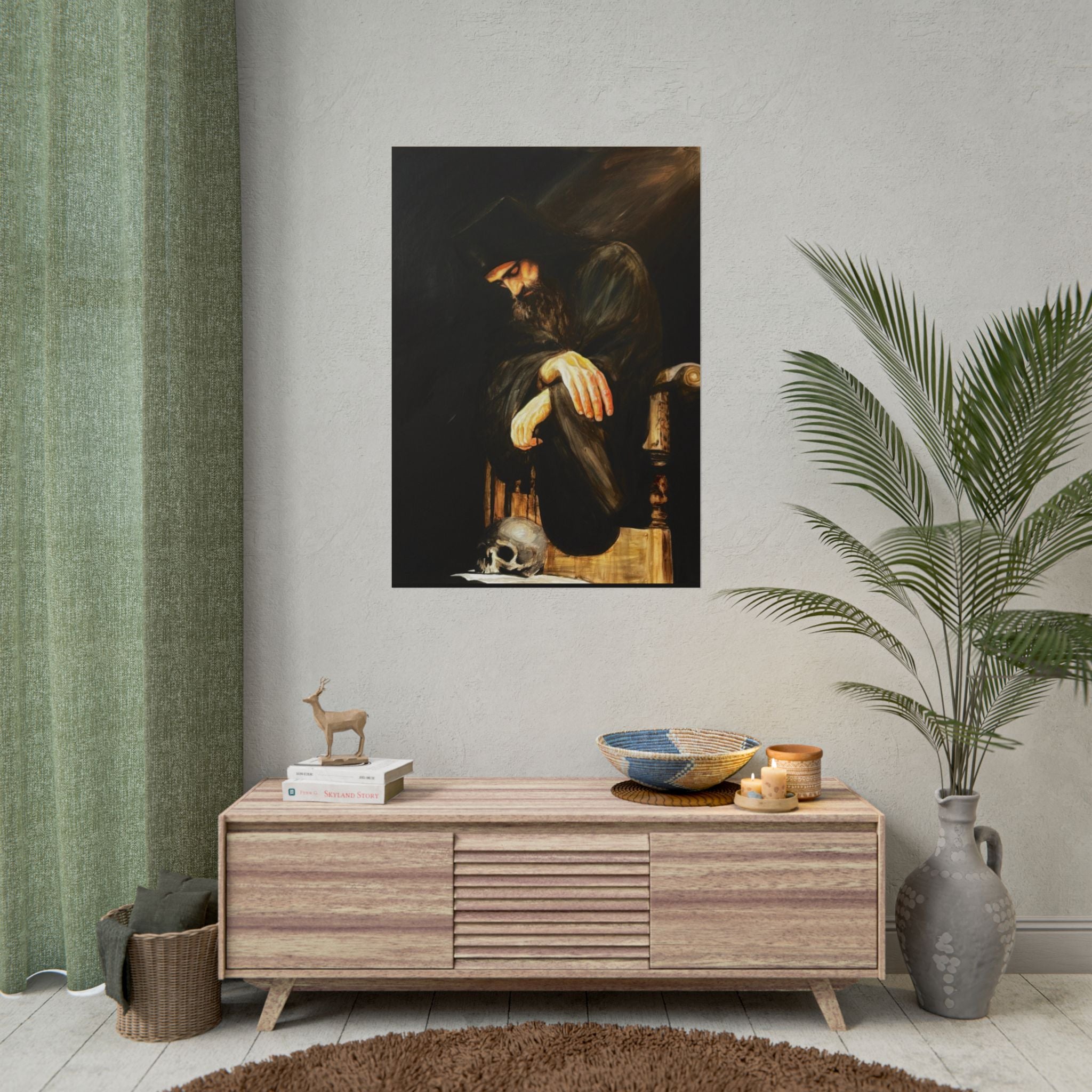 Man's Memento Medieval Fantasy Fine Art Print