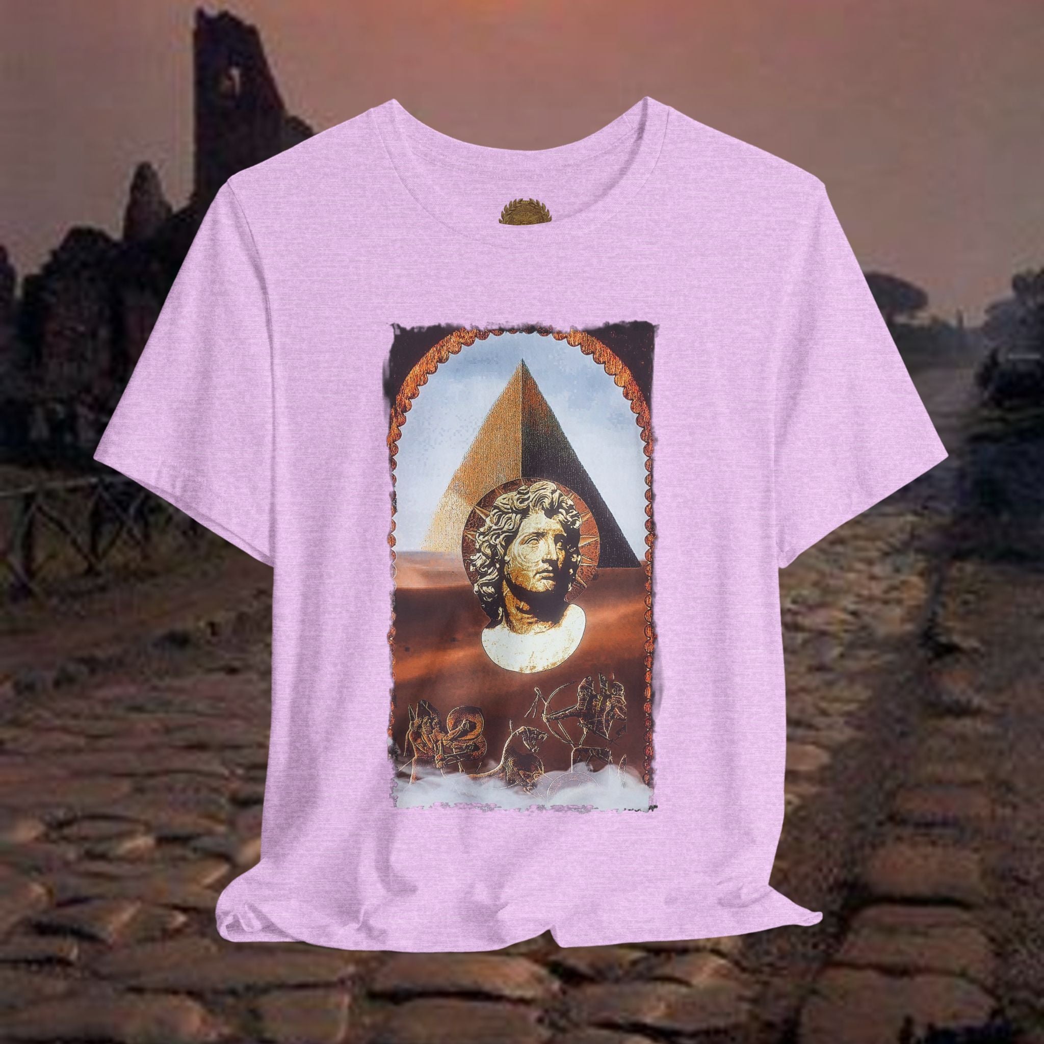 Alexander the Great In Egypt Pyramid Graphic T Shirt