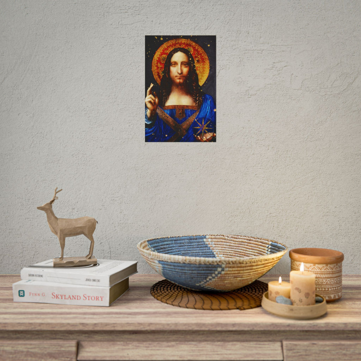 Leonardo da Vinci's Salvator Mundi Remixed Fine Art Print