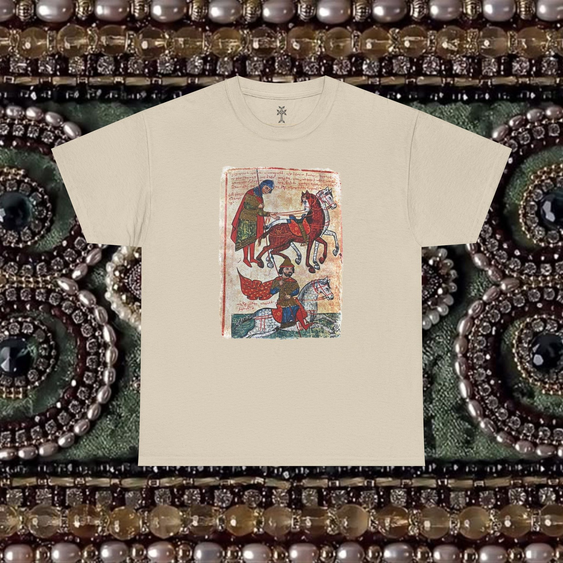 Ancient Armenian Manuscript Religious Graphic T-Shirt