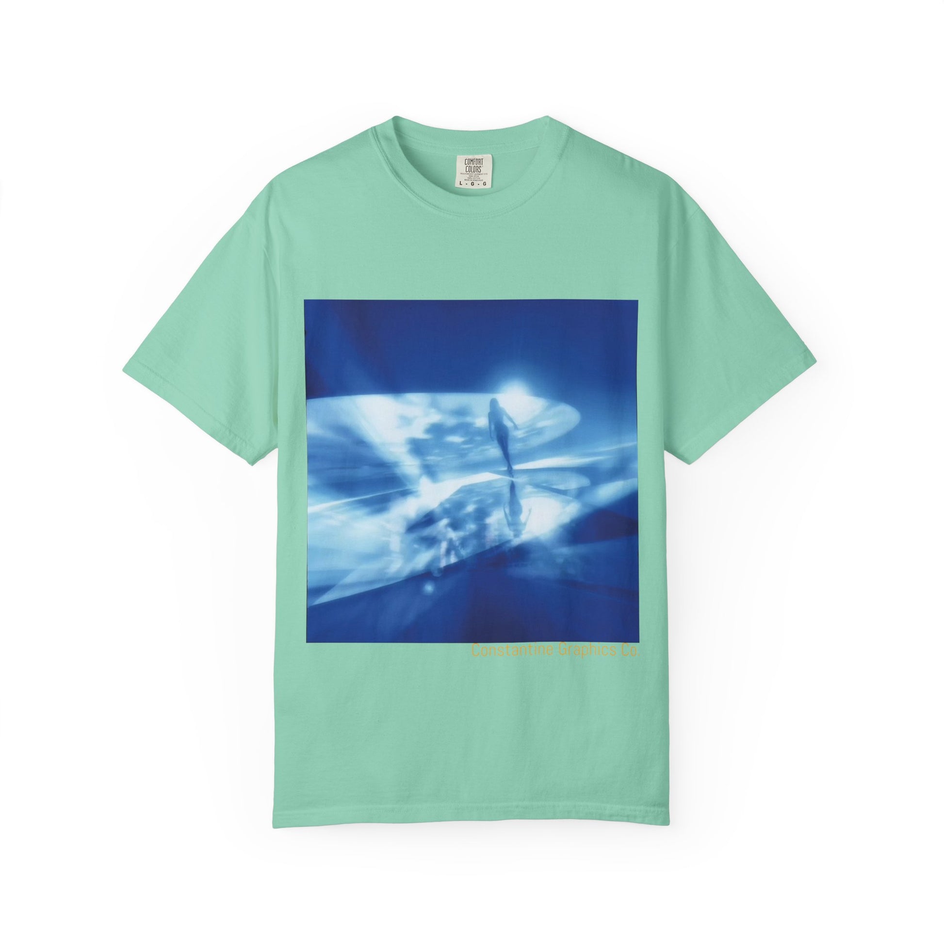 The Blue Portal Cyber Y2k Graphic T Shirt