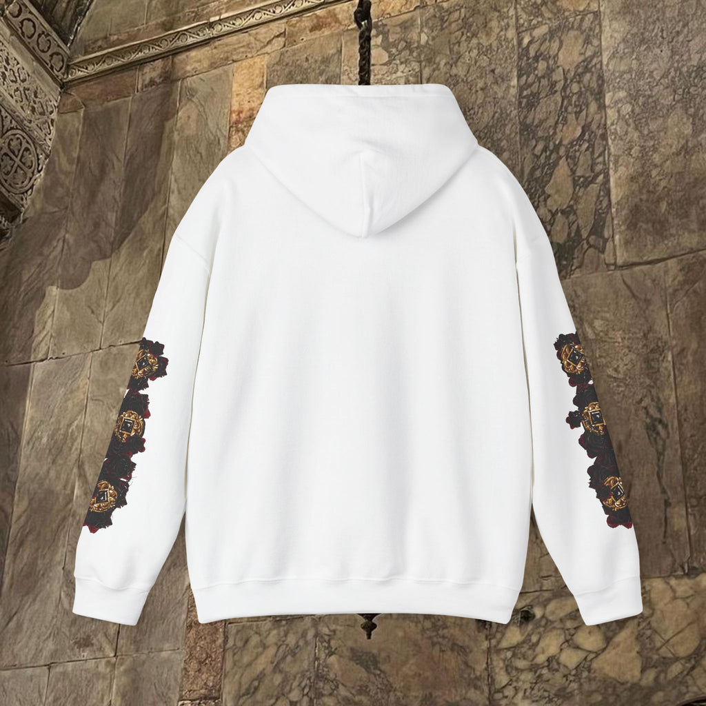 The Kings Fate Byzantine Inspired Graphic Hoodie Front Version