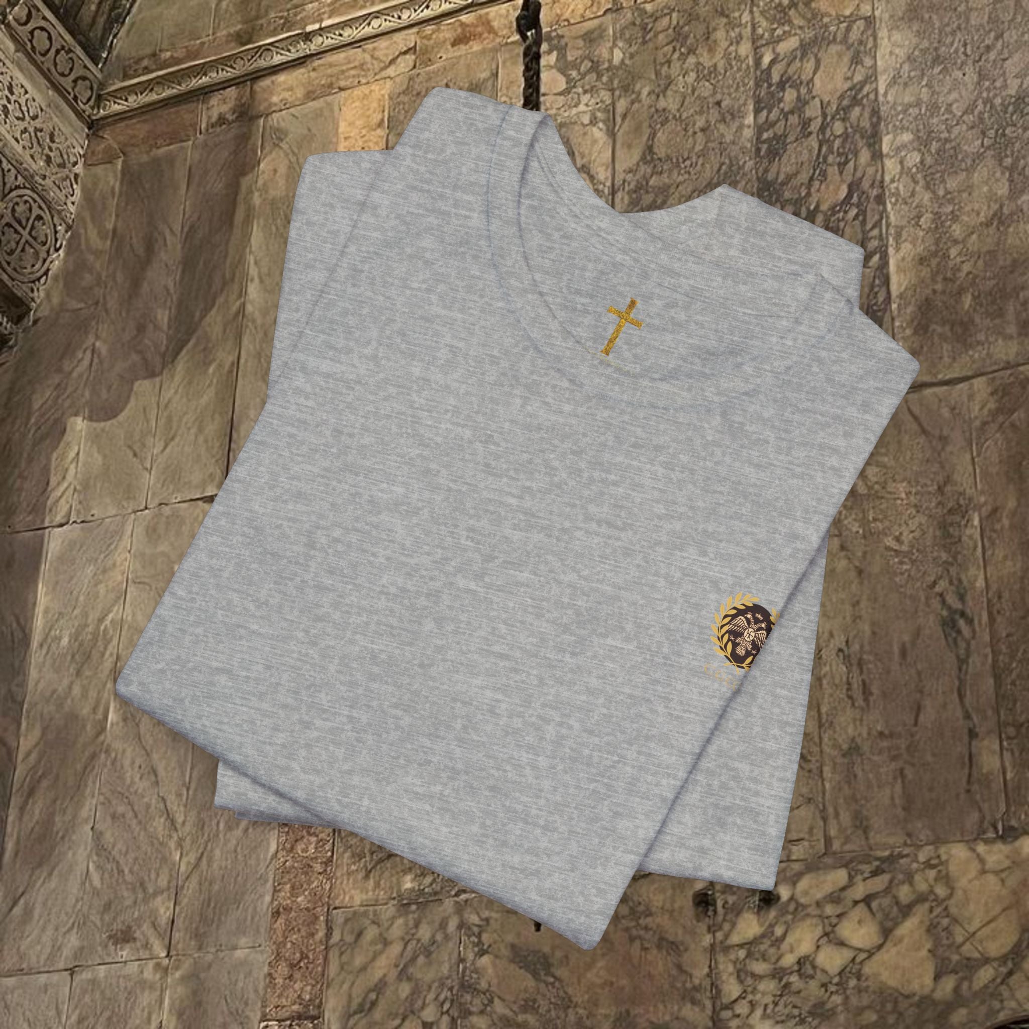 The Last Great Emperor Byzantine Inspired Cotton Graphic T-shirt Back Version