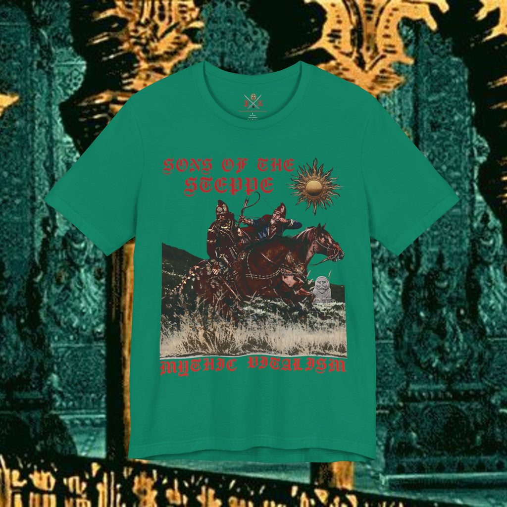 Sons of the Steppe Graphic Tee Mythical Medieval Fantasy Inspired Graphic T Shirt Front Version