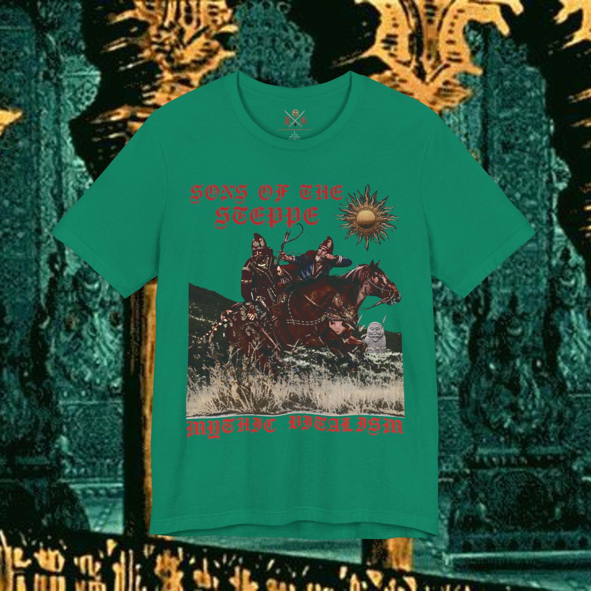Sons of the Steppe Graphic Tee Mythical Medieval Fantasy Inspired Graphic T Shirt Front Version