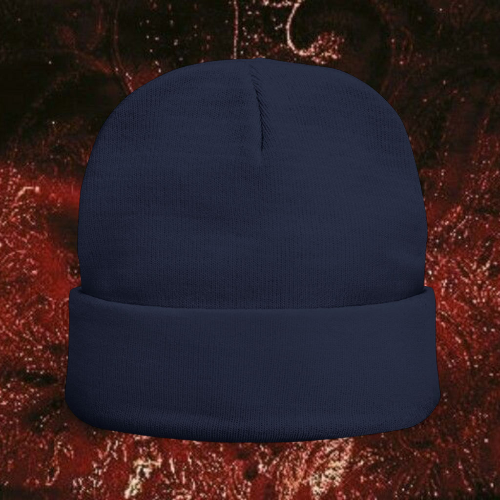 Medusa Wrath Embroidered Knit Beanie