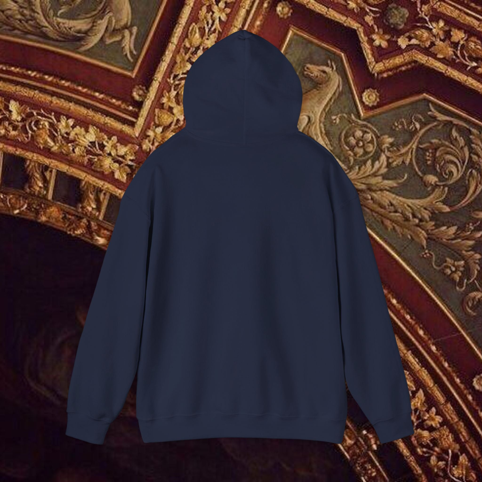 The Goddess's Protection Classically-Inspired Cotton Graphic Hoodie