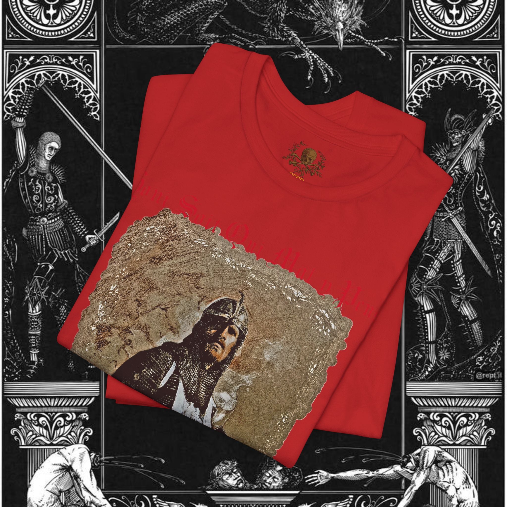 The Knight's Rest Medieval Fantasy Graphic T Shirt