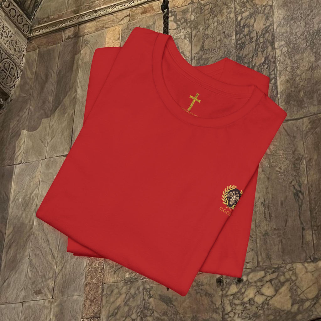 The Last Great Emperor Byzantine Inspired Cotton Graphic T-shirt Back Version