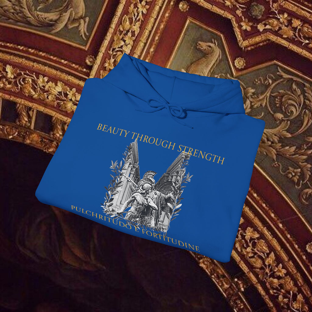 The Goddess's Protection Classically-Inspired Cotton Graphic Hoodie